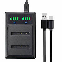 Зарядний пристрій Alitek LCD USB для двох акумуляторів Sony NP-BN1 / Casio NP-120