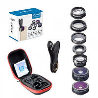 Набір фільтрів і об'єктивів для смартфона 7 в 1 Apexel APL-DG7 лінзи для телефона