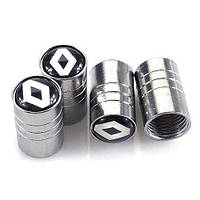 Ковпачки на ніпель для авто Renault Alitek Long Silver Рено (4 шт.)