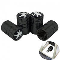 Ковпачки на ніпель для Пежо Alitek Long Black Peugeot, 4 шт.