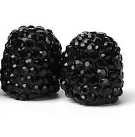 Ковпачки на ніпель для велосипеда, мотоцикла Alitek Fasion Crystal Black (2 шт.)