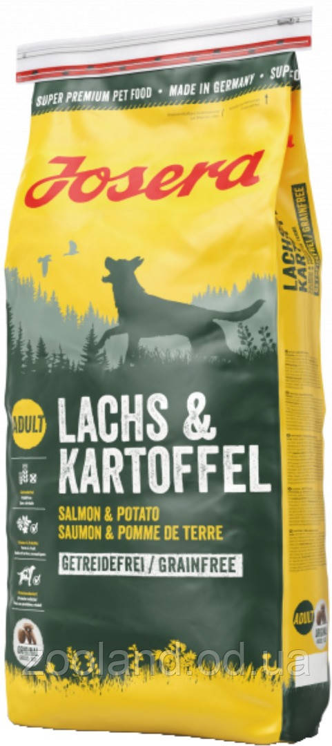 Josera Dog Lachs & Kartoffel без злаків для дорослих собак, 12,5 кг