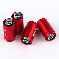 Ковпачки на ніпель для Вольво Alitek Sports Red Volvo Logo Blue, 4 шт.