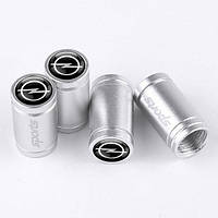 Ковпачки на ніпель для автомобіля Опель Alitek Sports Silver Opel, 4 шт.