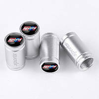 Ковпачки на ніпель для спортивних авто Alitek Sports Silver (4 шт.)