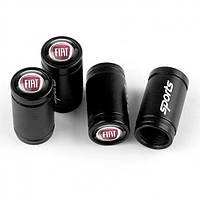 Ковпачки на ніпель для Фіат Alitek Sports Black Fiat, 4 шт.