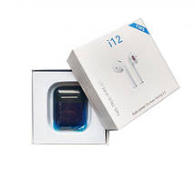 Зарядний Кейс, бокс для навушників i12, InPods 12 Alitek Black Glossy