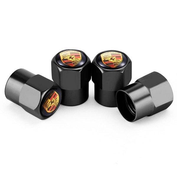 Ковпачки на ніпель для Porsche Alitek Short Black Порше (4 шт.)