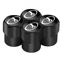 Ковпачки на ніпель для Лада, ВАЗ, Жигулу Alitek Short Black Lada, 4 шт.