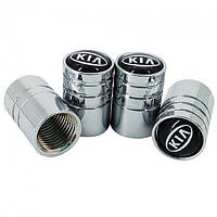 Колпачки на ниппель для Kia Alitek Long Silver Киа (4 шт)