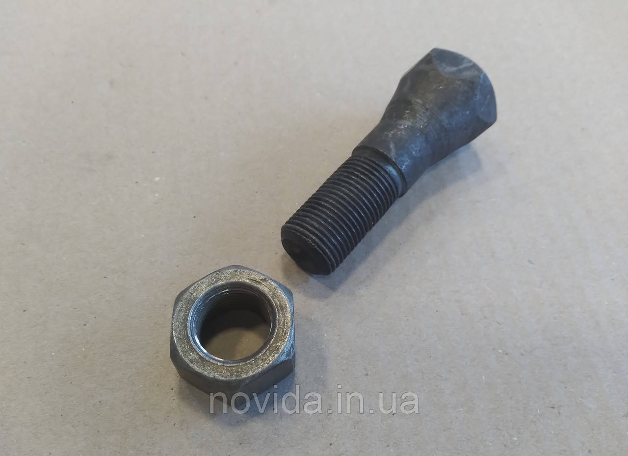 Болт М18х1, 5х40 (конусний) з гайкою, кола поворотного платформи КАМАЗ, НЕФАЗ 8926-2704152