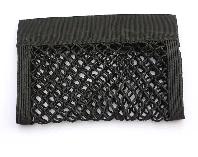 Сітка-органайзер на липучці Supretto автомобільна еластична, чорна, фото 1