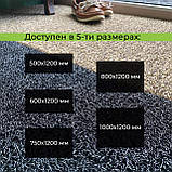 Килимок брудозахисний сірий + чорний 50х120 см ЯГЕЛЬКОВ, фото 4