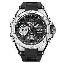 Чоловічий наручний годинник круглий кварцовий водостійкий 5 атм гарантія 12 місяців Sanda Rapid, фото 2