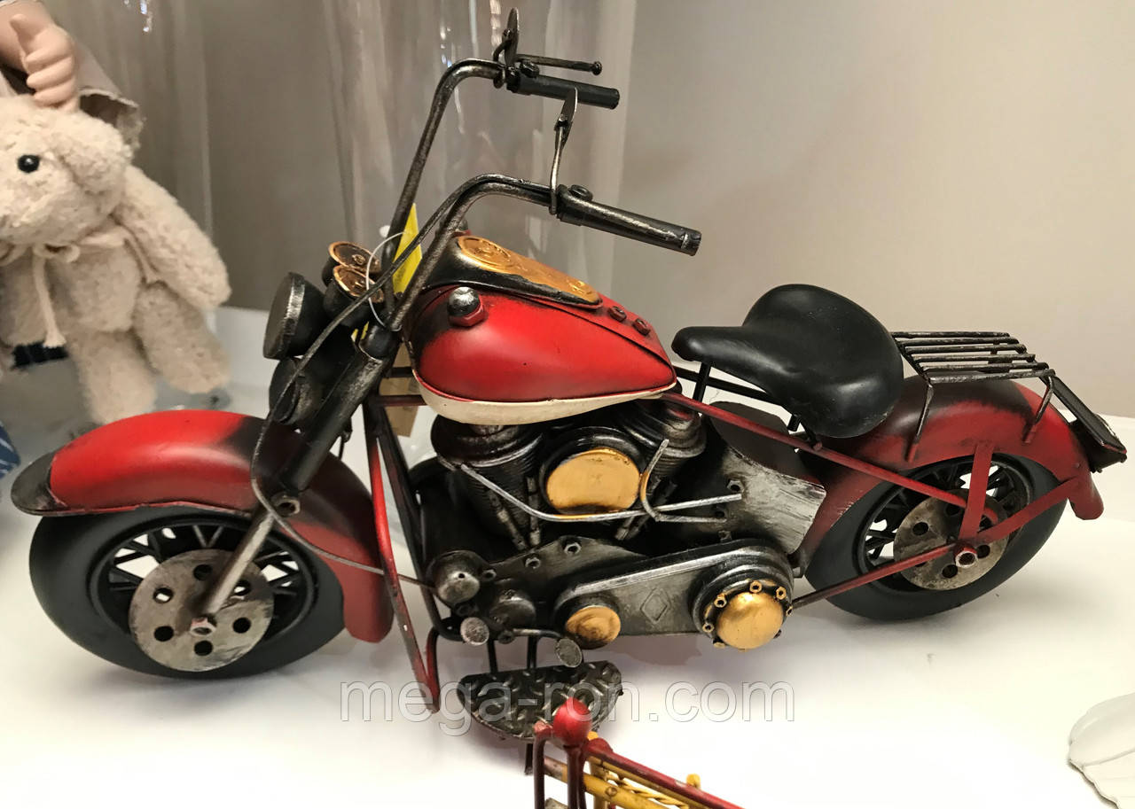 Мотоцикл металлический "US-Style", красный Reinart Faelens Kunstgewerbe (цена за 1 шт.) - фото 4 - id-p1490776979