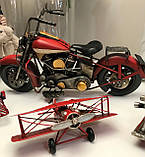 Мотоцикл  металевий  "US-Style", червоний 38x14x24cm Reinart Faelens Kunstgewerbe (ціна за 1 шт.), фото 5