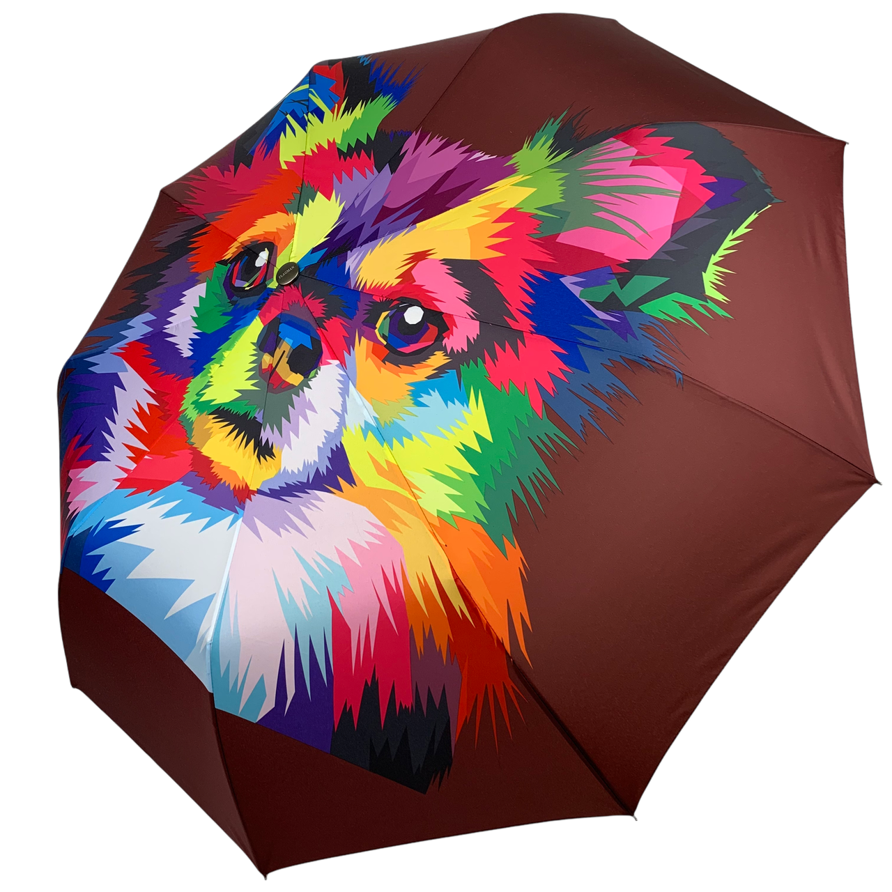 Складна парасоля напівавтомат від Flagman модель Colorful dog - Colorful cat, fl151-4