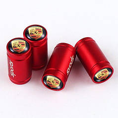 Ковпачки на ніпель для Порше Alitek Sports Red Porsche (4 шт.)