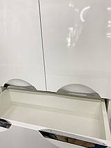 Пенал-шафа підлоговий 60 см для ванної кімнати Грація з шухлядами, білий, фото 3