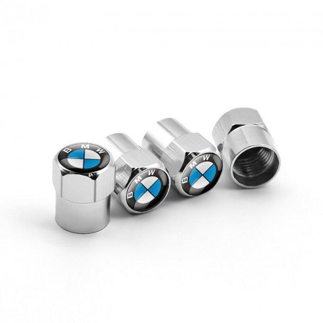 Ковпачки на ніпель для BMW Alitek Short Silver БМВ (4 шт.)