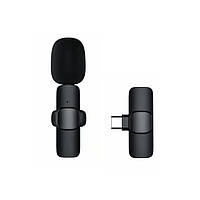 Микрофон беспроводной, петличный FG A1 Черный для телефона Android(Type-C) с интеллектуальным шумоподавлением