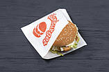 Паперові куточки для гамбургерів крафт білий 150*150 мм, упаковка 1000 шт, фото 7