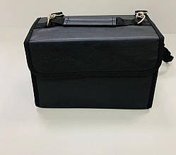 Пенал кожзам чорний на 60 маркерів МАРКЕРМАН