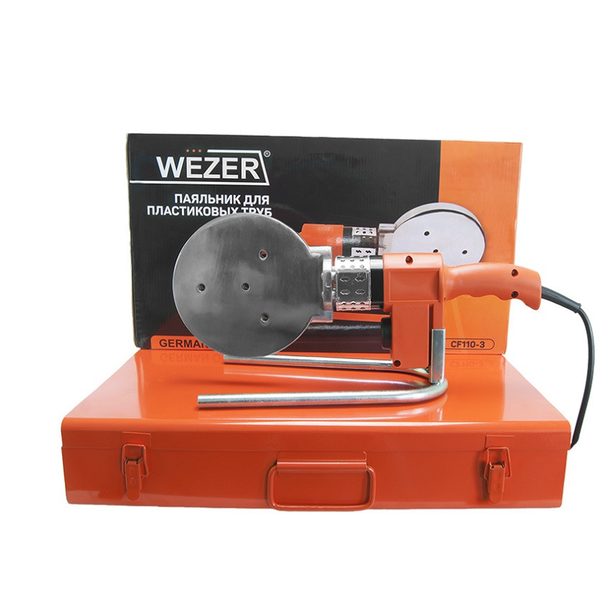 Паяльник круглий для пластикових труб Wezer 75-110мм 1200 Вт CF110-B