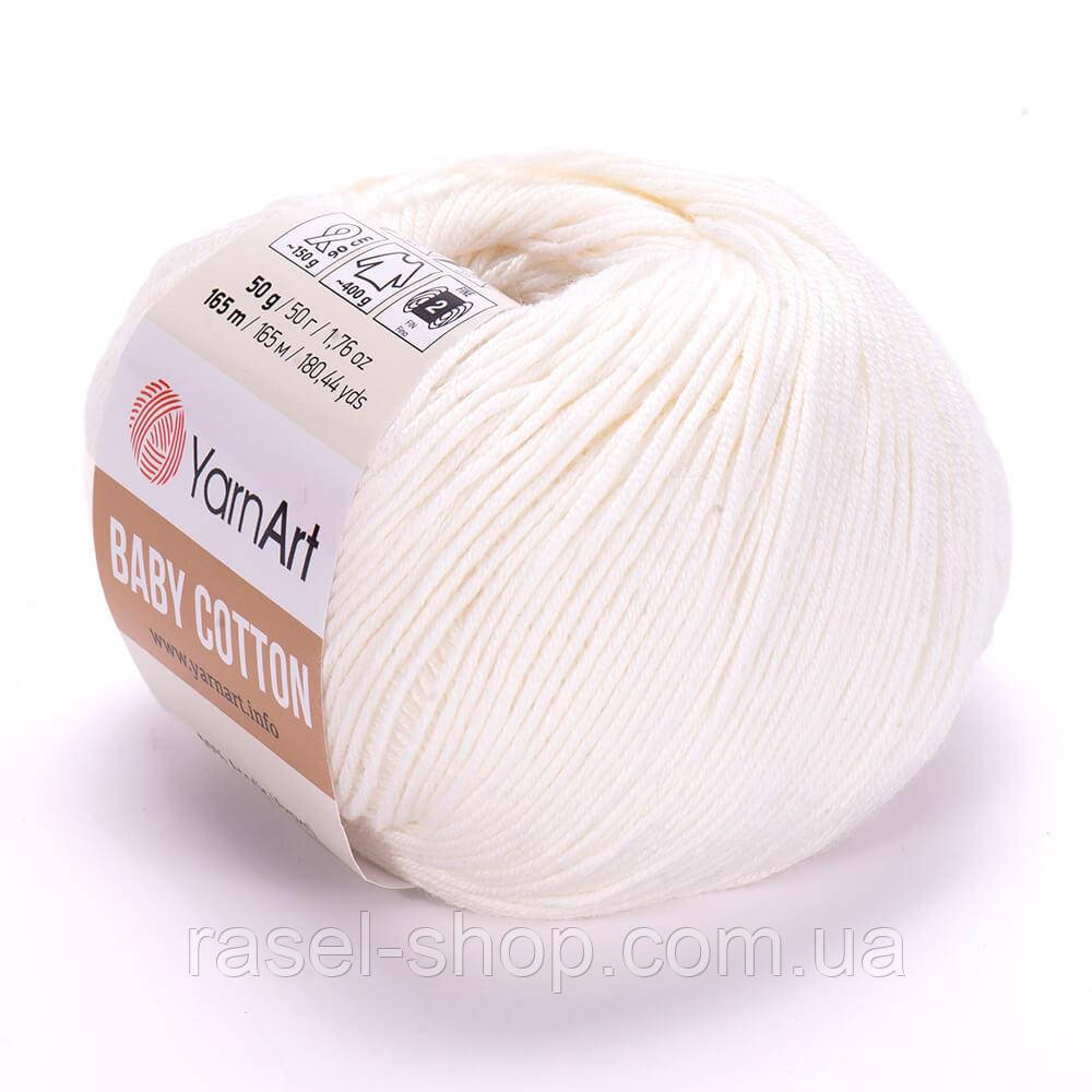 YarnArt Baby Cotton молочный №401, фото 1