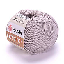 YarnArt Baby Cotton бежевато-серый №406