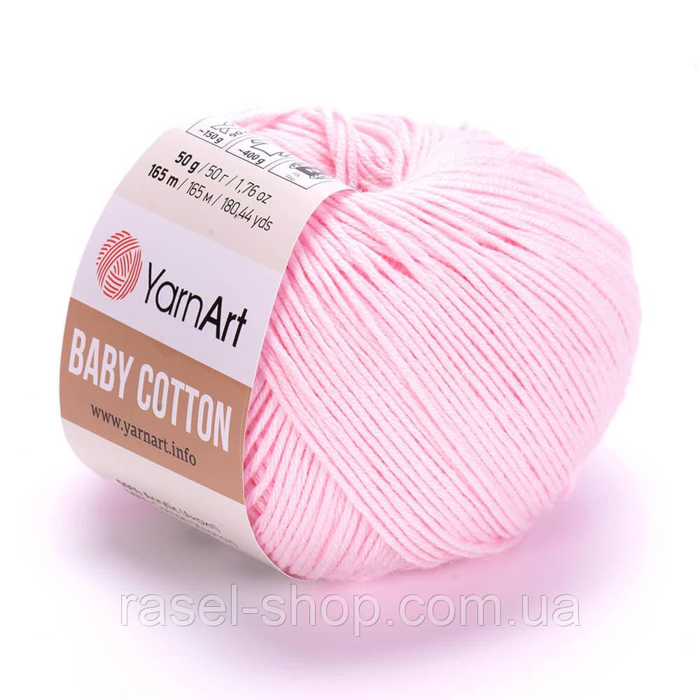 YarnArt Baby Cotton светло-розовый №410, фото 1
