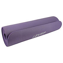 Килимок для йоги та фітнесу USA Style LKEM-3006-1-viol (фіолетовий, 183х61х1 см, каучук), фото 2