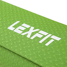 Килимок для йоги та фітнесу USA Style Lexfit LKEM-3039-0,8 (зелений, 182х61х0.8 см, термоеластопласт), фото 5