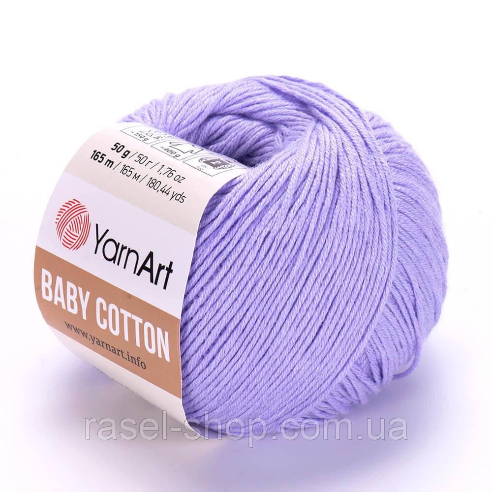 YarnArt Baby Cotton светлая-лаванда №417, фото 1