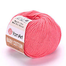 YarnArt Baby Cotton светло-коралловый №420