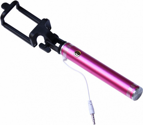 Монопод для селфі Monopod Grand-X Metallic 3,5 U-кріплення 170-750мм Pink