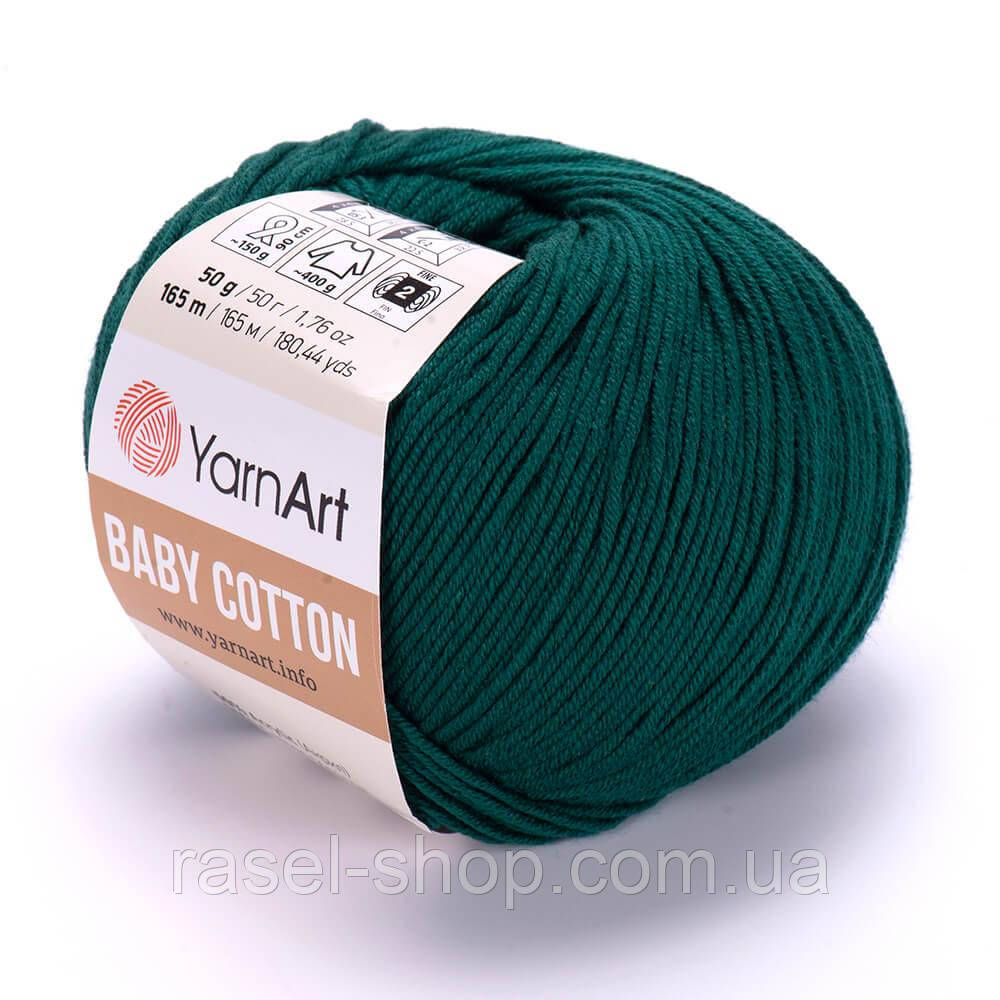 YarnArt Baby Cotton изумруд №444, фото 1