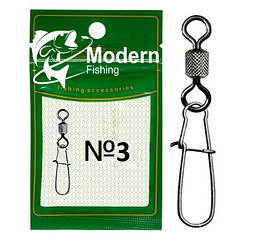 Застібка GC Nice Snap with Swivel 1050BN No3, 8 шт.