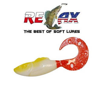 Силіконова приманка Relax Super Fish Twister Tail 3"