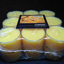 Свічка ароматизована чайна таблетка 18 штук lemon