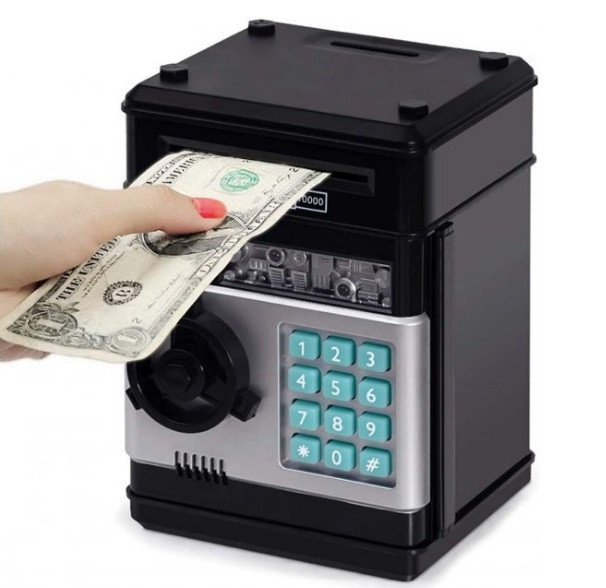 Дитяча Скарбничка Великий сейф з ПІН-кодом музична різні кольори