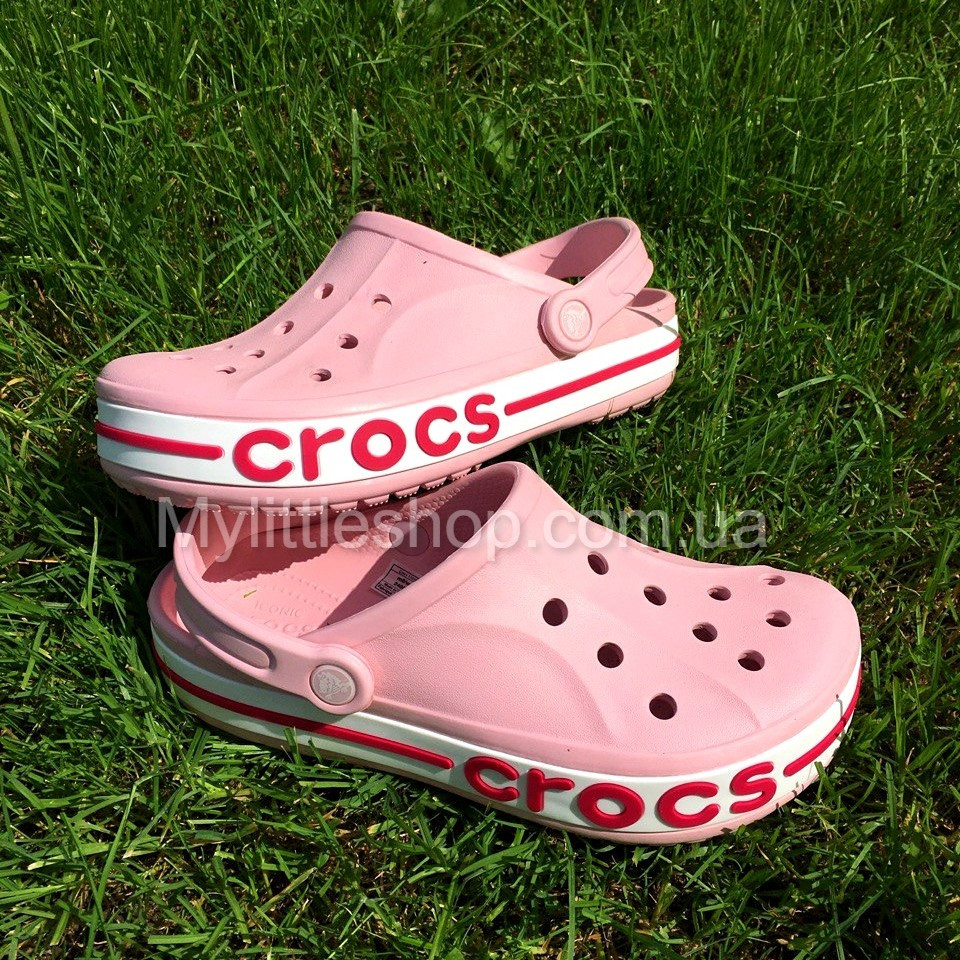 Сабо Crocs Bayaband Clog 37 р 23.2-24 см Рожеві 205089-6OV-M5/W7 Pearl, фото 1