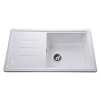 Гранітна мийка для кухні Globus Lux LUGANO біла 7844