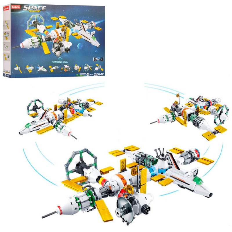 Конструктор SLUBAN M38-B0732 "Space": космічна станція, 512 деталей, фото 1