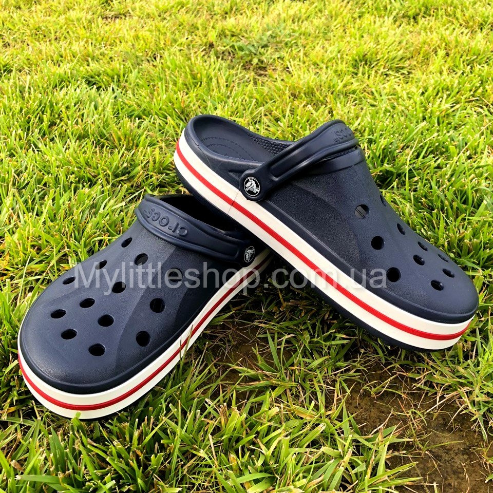 Сабо Crocs Bayaband Clog 45 р 29.2-29.7 см Сині з чорним 205089-4CC-M12/W14 Navy