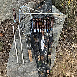 Шампура подарункові в чохлі з брезенту МИСЛИВЕЦЬ BS42 Gorillas BBQ