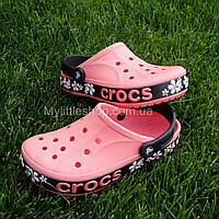 Сабо Crocs Bayaband Clog 39 р 25-25.5 см Персикові 205667-7HB-M7/W9 Melon / Floral