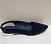 STTOPA Розміри 41-44. Балетки великих розмірів із натуральної шкіри. 165-4144 Сині, фото 2