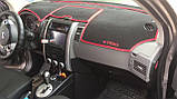Накидка на панель приладів NISSAN X-Trail 2 пок. T31 2007-2012, Чохол/накидка на торпеду авто Ніссан, фото 3