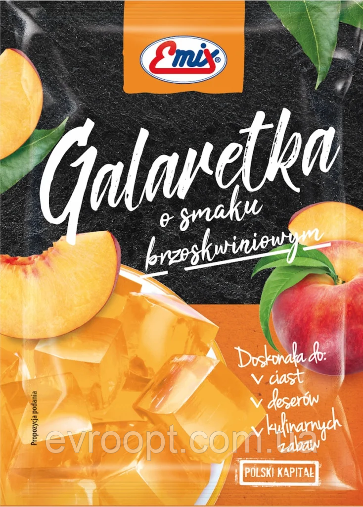 Галаретка зі смаком персику Galaretka  Emix 79 г